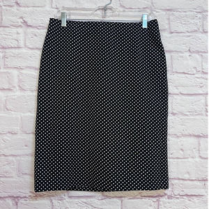 Philosophy Republic Clothing Black And White Polka Dot Pencil Skirt Size 10. NEW